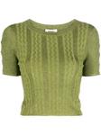 short-sleeved knit top