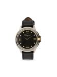 Gancini leather-strap watch