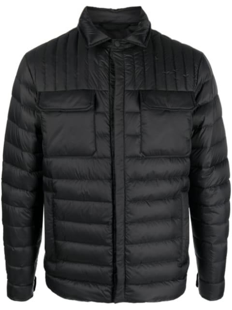 padded quilted shirt jacket