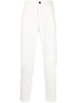 tapered cotton-blend chino trousers