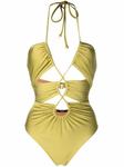 gathered cut-out swimsuit