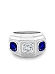 Art Deco pre-owned sapphire and diamond ring