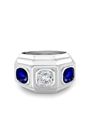 Art Deco pre-owned sapphire and diamond ring