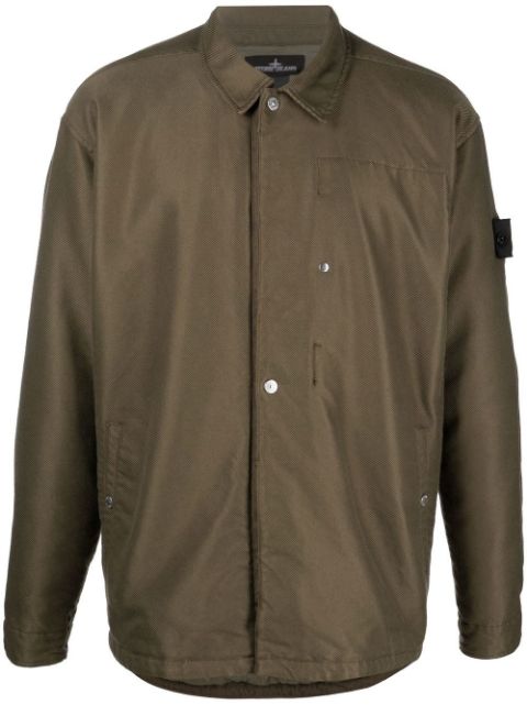 long-sleeve cotton shirt jacket
