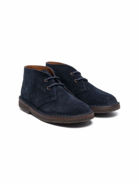 lace-up suede desert boots