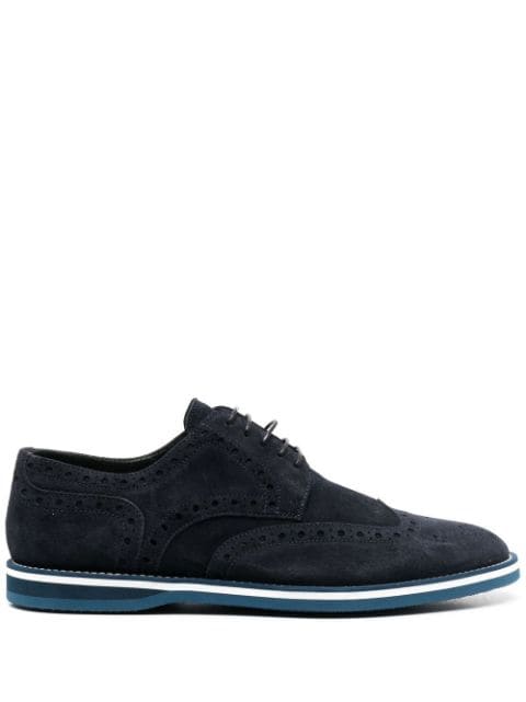 perforated-detail lace-up brogue shoes