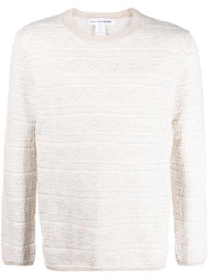 textured-knit wool jumper