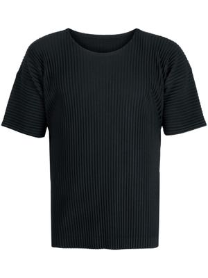 pleated short-sleeve T-shirt