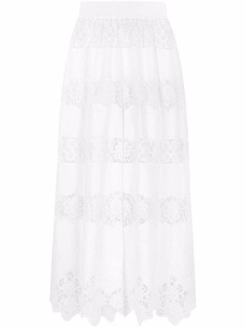 openwork embroidered culottes