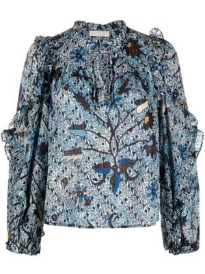 Manet floral-print blouse
