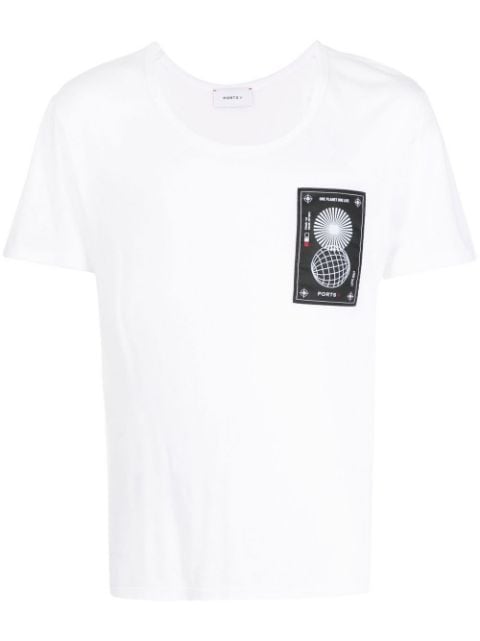 chest logo-print detail T-shirt