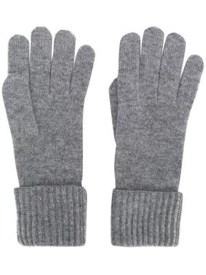 cashmere ribbed gloves