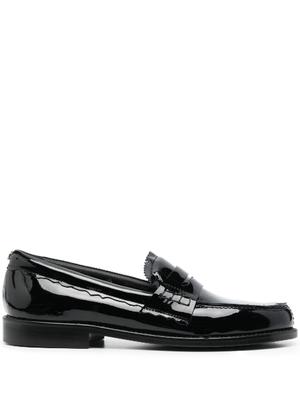 patent-finish penny loafers