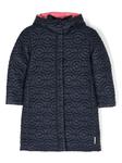 hooded quilted coat