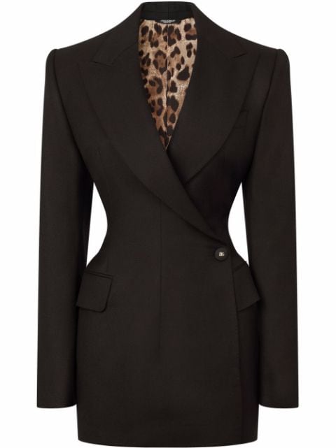 tailored button-front coat