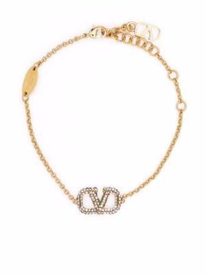 VLogo Signature crystal chain bracelet