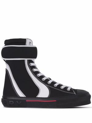 high-top touch-strap sneakers