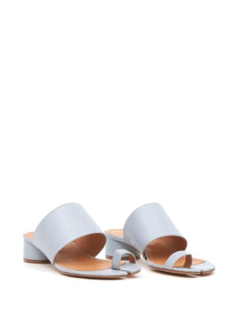 Tabi leather low mules