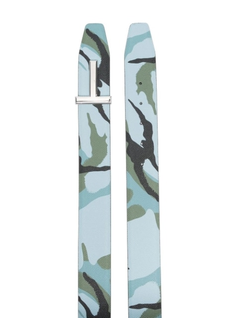 camouflage-print reversible belt