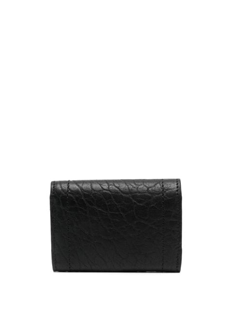 textured-finish leather wallet