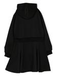 rhinestone-embellished hooded dress