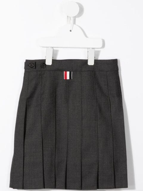 Super 120s pleated mini skirt