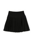 pleated stretch miniskirt