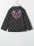 embroidered-logo denim jacket