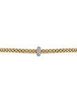 18kt gold diamond flexible bracelet
