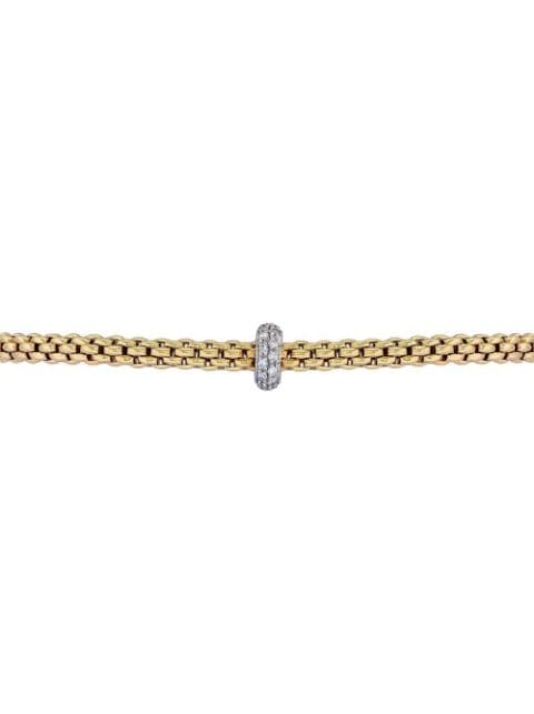 18kt gold diamond flexible bracelet