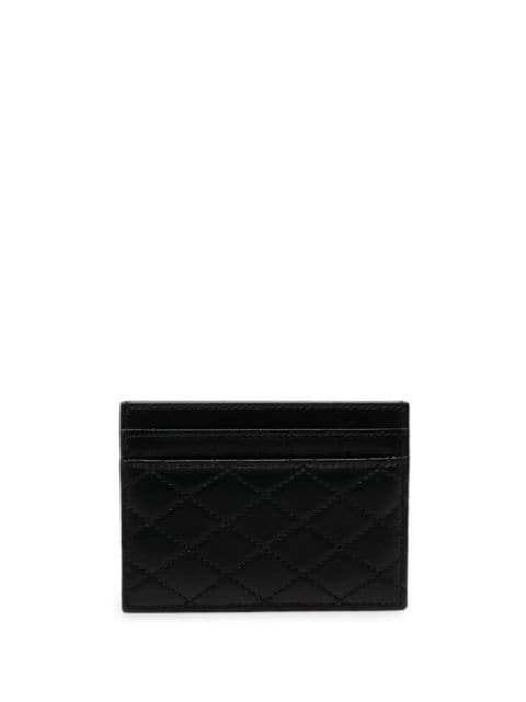 logo-plaque quilted wallet