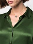 enamel and lapis button necklace