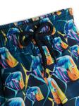 fish-pattern print swim shorts
