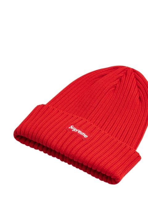 logo-patch overdyed beanie