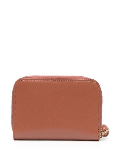 zip-around leather purse