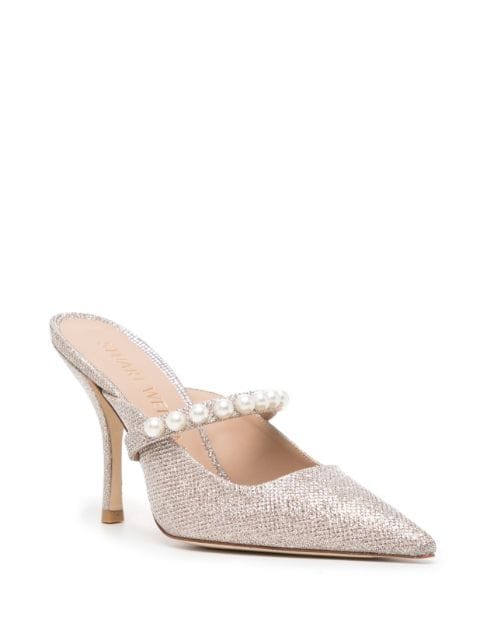 Goldie 100mm pointed-toe mules