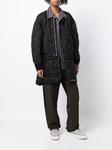 panelled quilted jacket