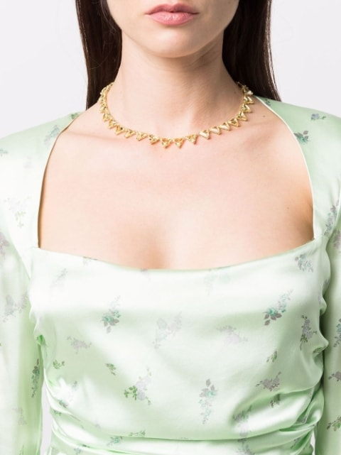 Millenia triangle-cut necklace