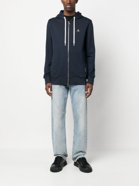 Dundas zip-up cotton hoodie