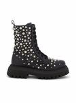 studded leather combat boots