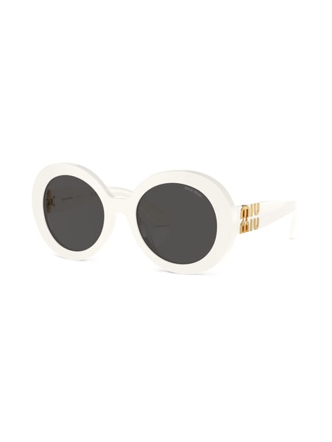 oversized round-frame sunglasses