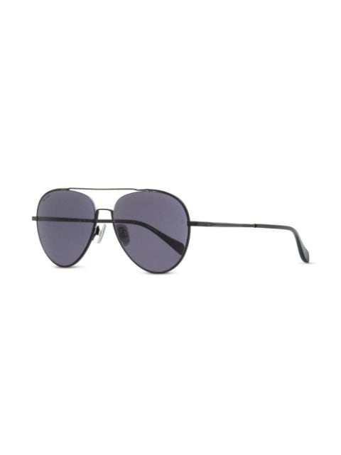 tinted pilot-frame sunglasses