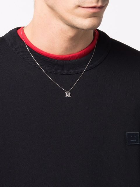 monogram pendant necklace
