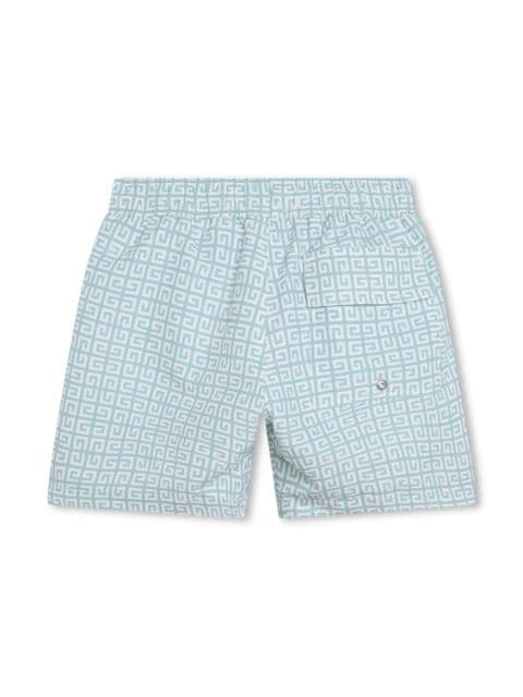 4G-motif swim shorts