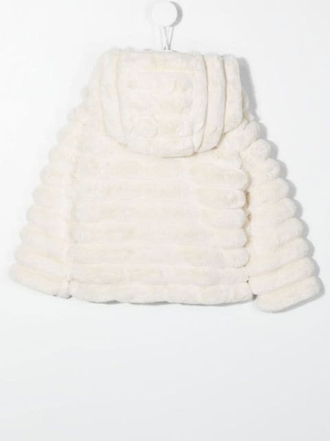 faux-fur quilted jacket