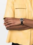 Gancini leather-strap watch