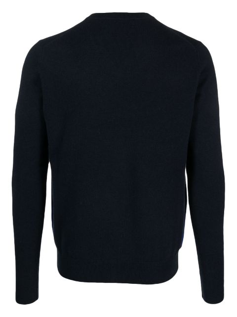 cashmere argyle intarsia-knit jumper