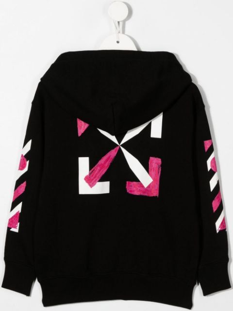 Arrows logo zip-up hoodie